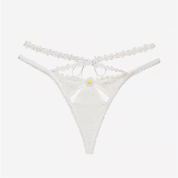 NWT 2 Pc For Love & Lemons 3D Daisy Bustier W/ Garters & Panty Set Sz 36C/L - Picture 5 of 16